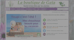 Desktop Screenshot of laboutiquedegaia.com